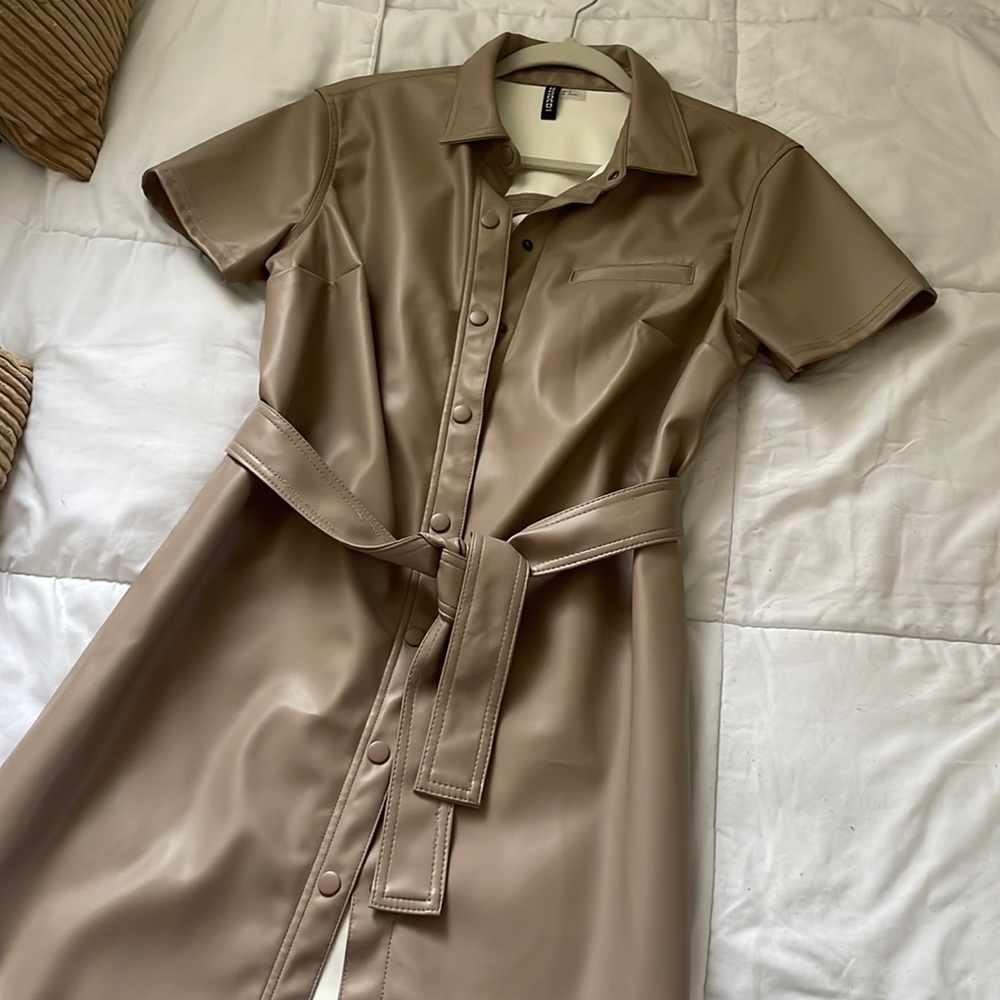 Leather dress